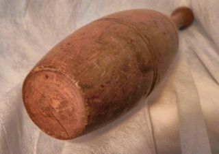 Antique Wooden Juggling Pin Vintage Early 1900s 16 - 3/4 Inches Circus Bowling Pin 3