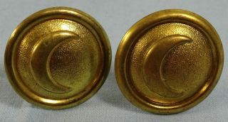 Commissary Side Buttons For Model 1881 U.  S.  Army Dress Spiked Helmet