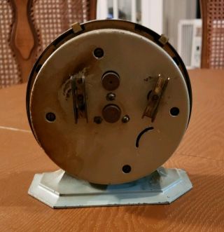 Westclox Big Ben DeLuxe Blue Crackle Alarm Clock (1920 ' s?) 2