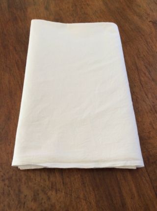 VINTAGE FRENCH LINEN SHEET WITH MONOGRAM JS 5