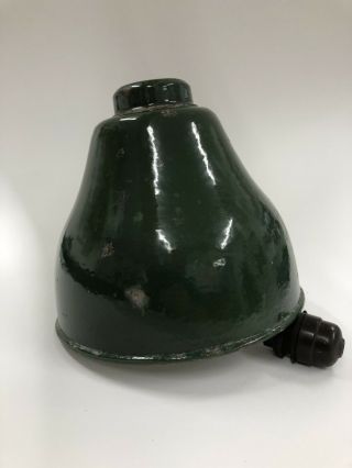 Vintage Industrial Green Enamel Factory Workshop Lamp Shade Pendent