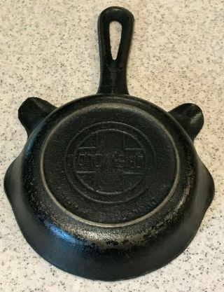 Griswold Quality Ware Miniature Cast Iron Frying Pan Ashtray
