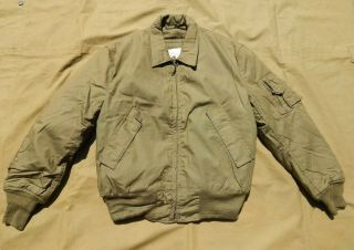 U.  S.  Army,  Vintage 1980 Dated Flight Jacket,  Green Nomex,  Sz Med - Reg,  Cond