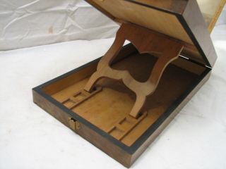 Antique Stereographoscope Stereocard Viewer Wood Burl Stereoview Card 5