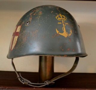 Ww2 Italian Royal Navy San Giorgio Badge M33 Helmet