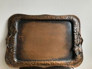 Vintage Arts And Crafts Copper Tray