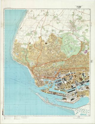 Russian Soviet Military Topographic Maps - Le Havre (france) 1:10 000,  Ed.  1981