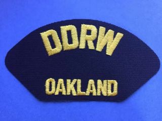 Vintage Us Navy Ddrw Defense Distribution Region West Oakland Hat Patch 186