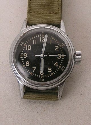 Awesome 1942 Waltham Type A - 11 Air Force Military Watch 6/0 42 16j Hacking Watch