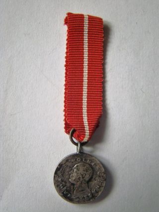 Poland Communist Rare Miniature For Medal For Spain Civil War,  Order
