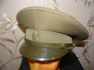 Ussr Soviet Army Field Visor Hat Army Vdv Kgb Air Force Officer 1987 Sz 57