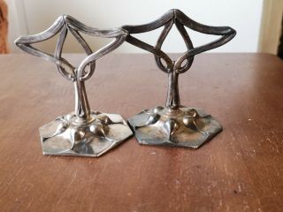 A Unusual Art Nouveau Or Arts And Crafts Metal Table Decorations/setting