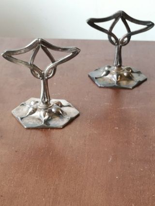 A unusual Art Nouveau or Arts and Crafts Metal Table Decorations/Setting 2