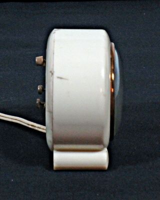 Vintage 4.  5” General Electric GE Bakelite Art Deco Alarm Clock Model 7H160 2