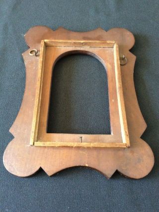 Antique Art Nouveau,  Arts and Crafts carved wooden Oak photo picture frame c1910 6