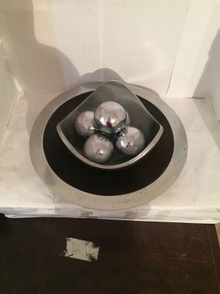 Art Deco Centre Piece Silver Balls And Plate