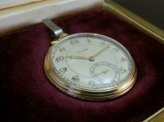 1938 ELGIN 15 Jewel Open face Pocket Watch Grade 315 10K Rolled Gold Plated 6