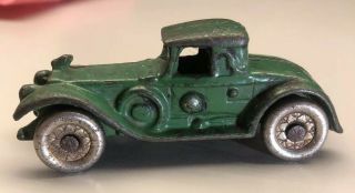 Vintage Ac Williams Cast Iron Toy Car Green Coupe Sedan All