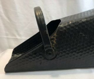 Old Vintage Metal Feed Grain Scoop Farm Barn Tool Double Handle 19” 8