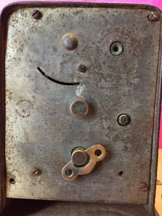 Vintage Cast Iron Western Clock Mfg.  Co.  Clock 5” Or Restoration 8