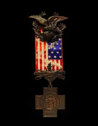 1898 - 1902 Us Spanam Spanish American War Veterans Medal – Span - Am