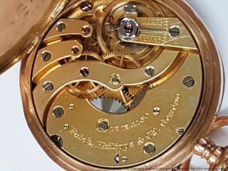 Patek Philippe Triple Signed Rose Gold Pocket Watch Antique 6