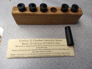 45 Colt To 22 Long Rifle Revolver Caliber Conversion Set,  Nos Very Rare Cool