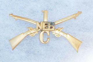 C Company 1st Nebraska Infantry Cap Badge