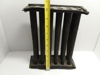 Vintage Rustic Tin Metal 12 Hole Taper Candlestick Maker Mold Picker Find 2