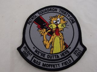 Vintage 1990s Patrol Squadron 31 Navy Vp 4 " Patch Moffett Field We 