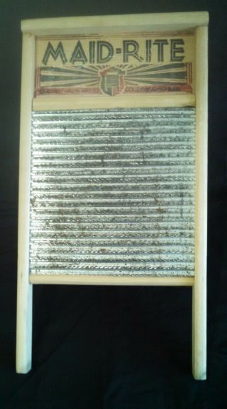 Maid - Rite Washboard Standard Family Size 2072 Special Metal Columbus Ohio