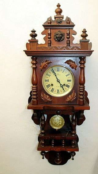 Old Wall Clock Regulator Chimes Clock " Freischwinger " 31 Day