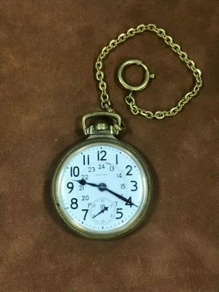 Vintage A.  W.  C.  Co Waltham Mass.  Gold Filled Pocket Watch C1909