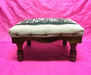 Vintage Antique Design Solid Wood Foot Stool,  Bench,  Ottoman -