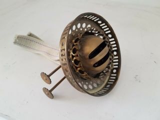 Antique Victorian Brass Oil Lamp Burner 39mm Screw 4 Inch Fit