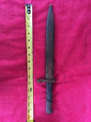 Rare Antique Spanish War Artilleria Fabrica De Toledo Spain Bayonet Dagger Knife