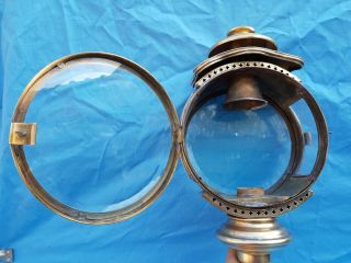 Antique French,  Large Carriage Or Doorway Candle Lanterns,  Brass,  20th 7