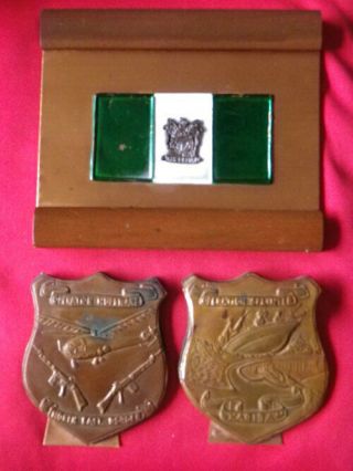 Rhodesia - Mini Plaques Ops Splinter & Hurricane,  Rhodesian Flag Plaque (4715)