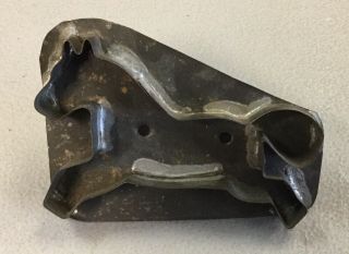 Horse Cookie Cutter Hand Made Tin Strap Handle Vintage