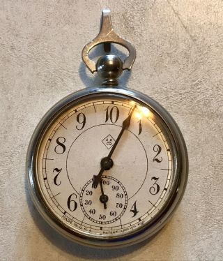 Vintage A.  P.  Co.  Pedometer Mechanical Movement Pocket Watch Steampunk