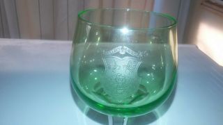 Grand Trunk Railway,  Chateau Laurier Green Drinking Glass 4