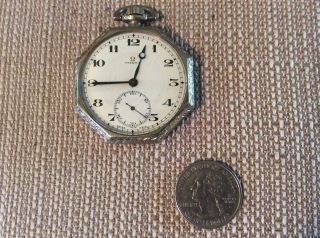 Vintage Swiss Omega Pocket Watch,  5106422,  17 Jewels