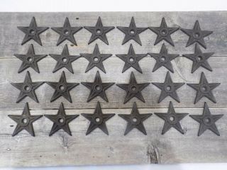 24 Cast Iron Stars Washer Texas Lone Star Ranch 3 7/8 " Large Primitive Craft