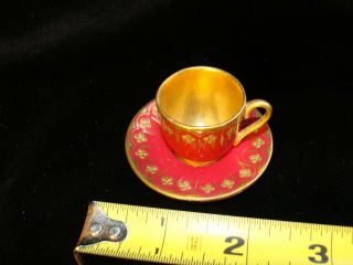Coalport Miniature Teacup And Saucer - Late 1800s - Early 1900s