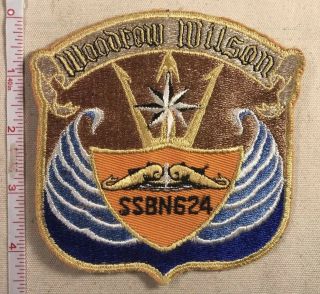 Us Navy Uss Woodrow Wilson Ssbn 624 Patch 1970’s