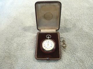 Antique Silver Pocket Watch John Sloane Scotland Circa 1880 