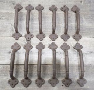 12 Rustic Cast Iron Antique Style Restore Barn Handles Gate Pull Door Handle