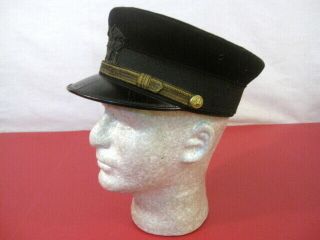 Spanish American War US Navy M1902 Officer Bell Cap Style Hat - Sz 7 - VERY RARE 4