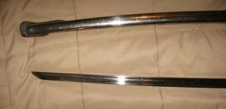 Japanese General ' s parade sword WWII,  With turtle shell grip.  Authentic. 12