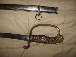Japanese General ' s parade sword WWII,  With turtle shell grip.  Authentic. 4